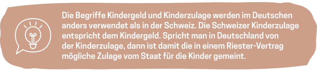 Kindergeld vs Kinderzulage